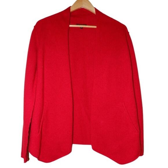 Eileen Fisher Wool Red Cardigan - Picture 1 of 2
